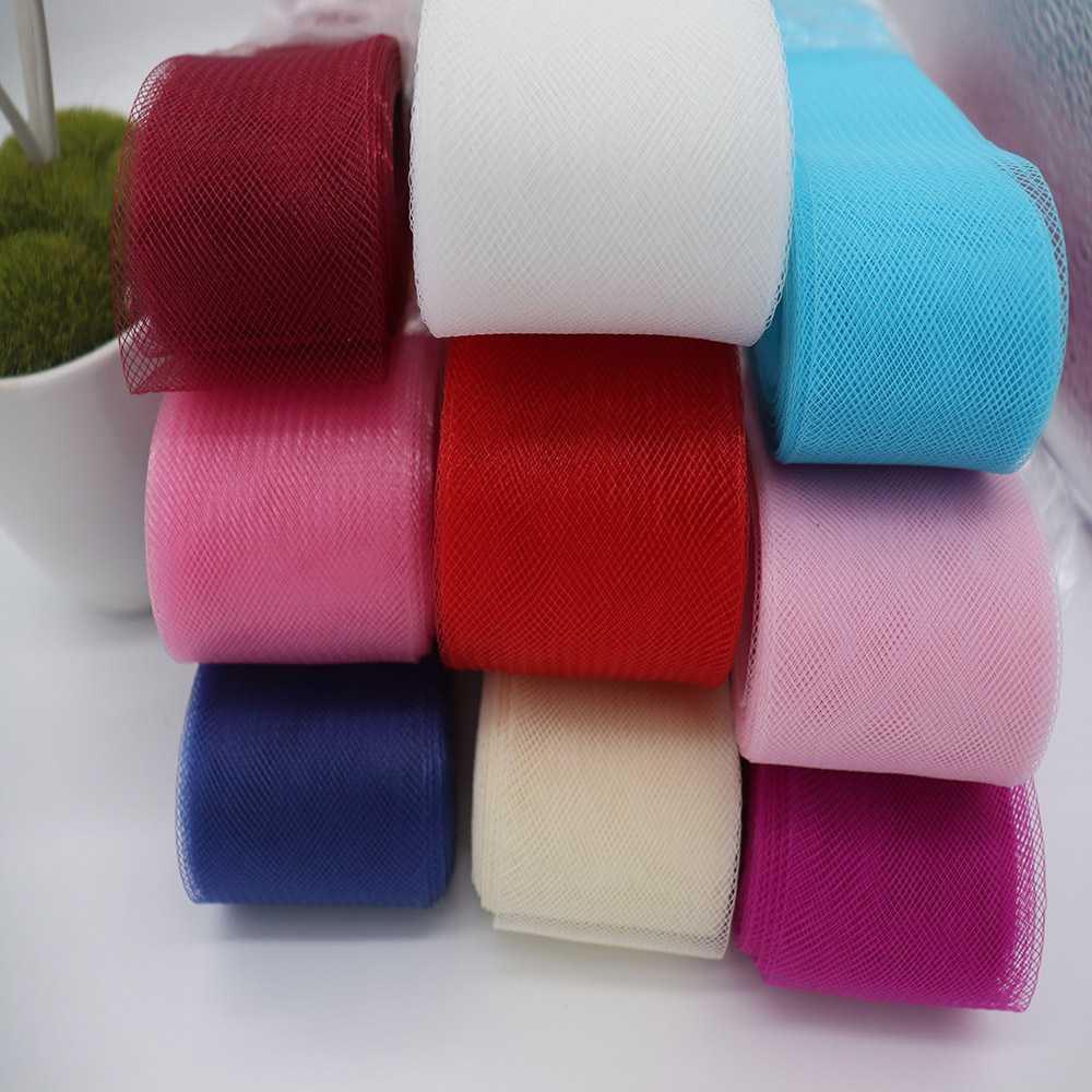Event Suppliers - Zacht polyester mesh lint, platte effen