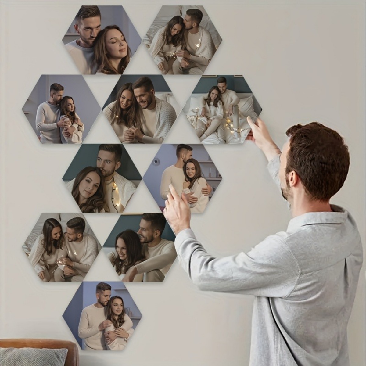 Eve Party - Wanddecoratie op maat — Moderne hexagonale