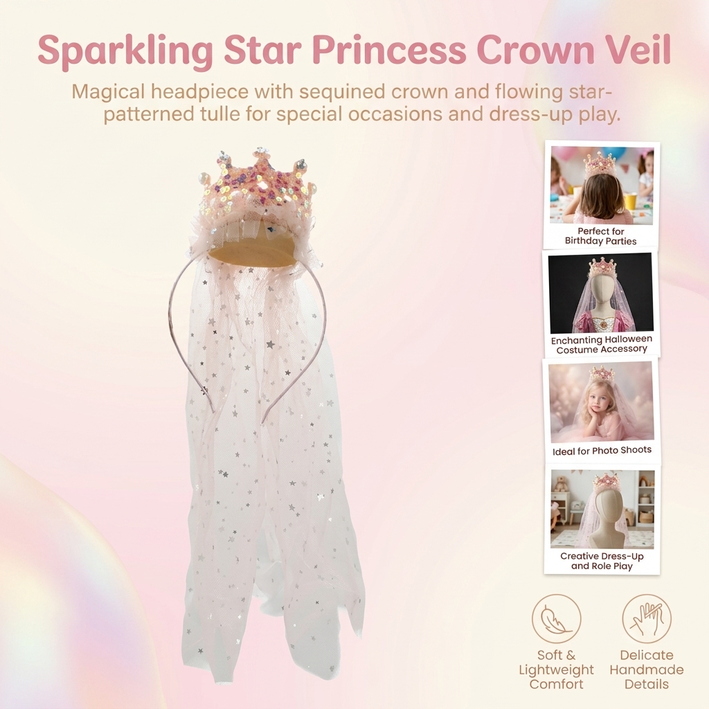 Prinsessenkroon Sluier Hoofdba - Glitter Tablecloth recensie en prijs
