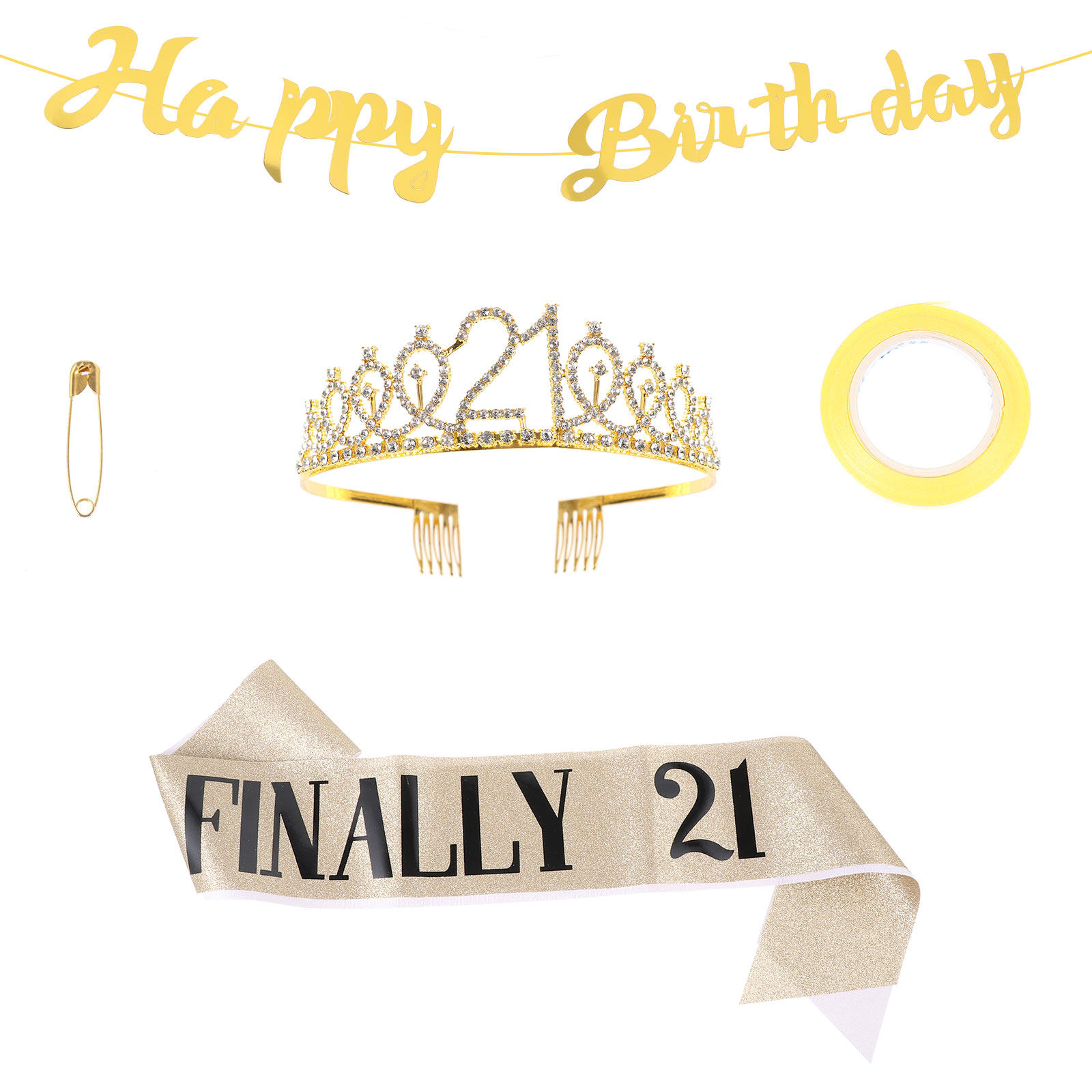 1Set Verjaardagskroon Glitter  - Birthday Sash Glitter recensie en prijs