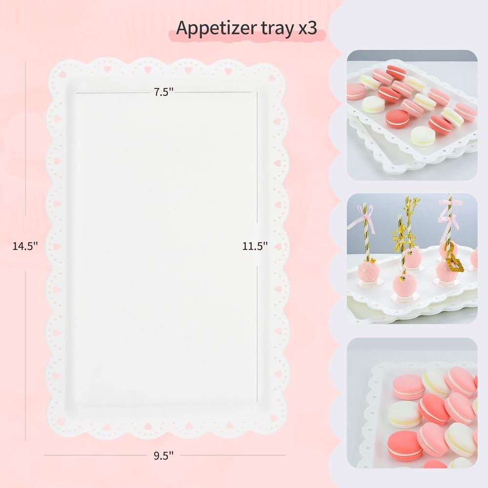 5-delige taartplateauset met 2 - Cupcake Stand Tier recensie en prijs