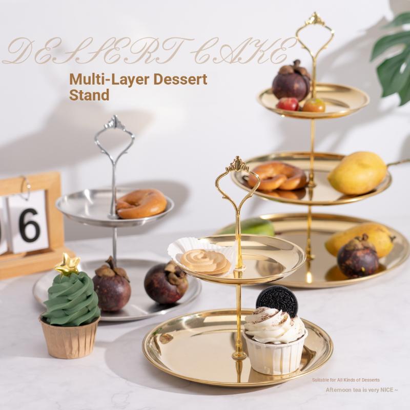 Goudkleurige en zilverkleurige - Cupcake Stand Tier recensie en prijs
