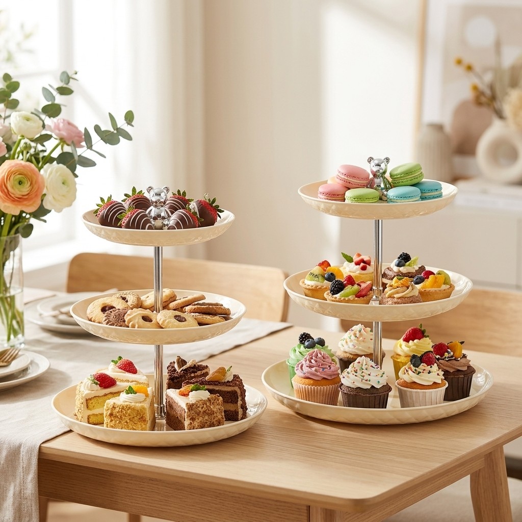 2/3-laags plastic cupcake stan - Cupcake Stand Tier recensie en prijs