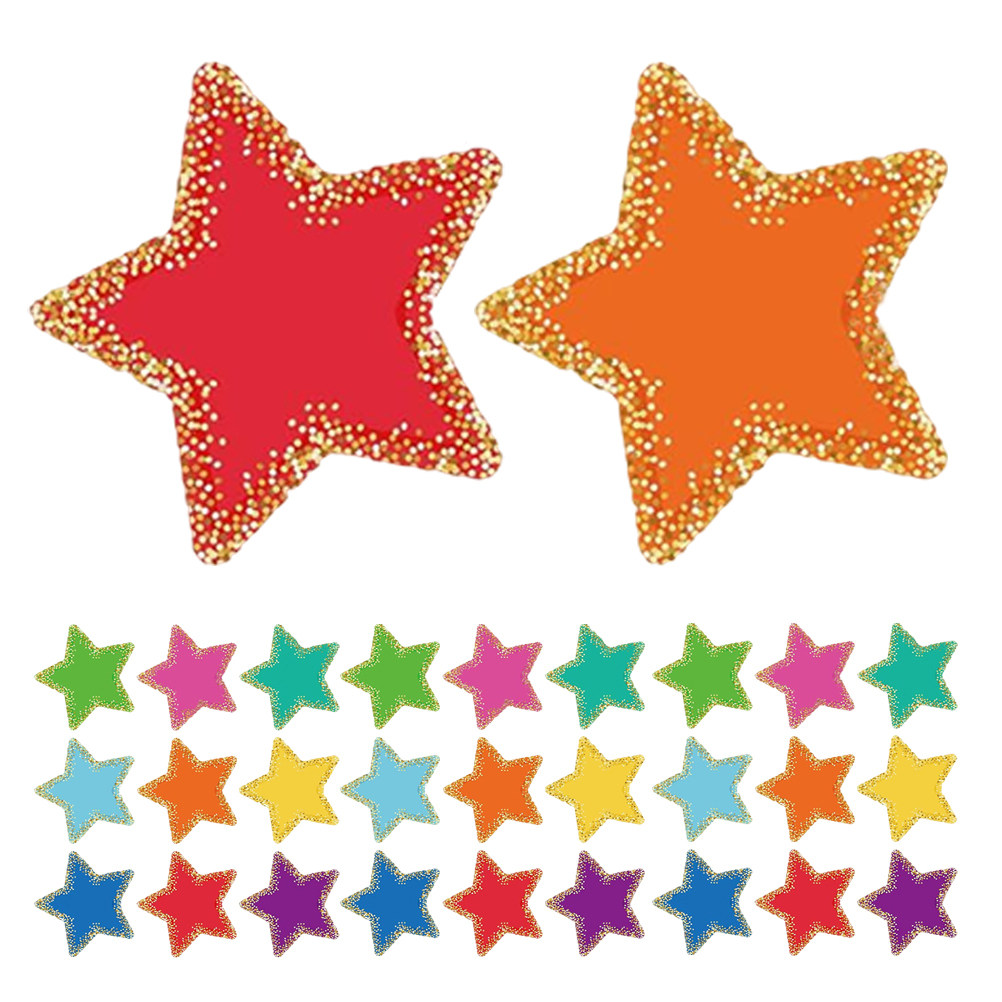 1 set kleurrijke sterrenpapier - Papercraft Supply Confetti recensie en prijs